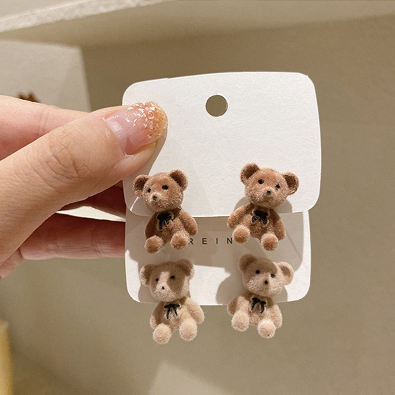 Peris Gems Velvet Rabbit Bear Stud Earrings for Women | Teddy Bear and Rabbit Earrings Velvet Rabbit Bear Stud Earrings for Women Teddy Bear Rabbit SHEIN Amazon Temu