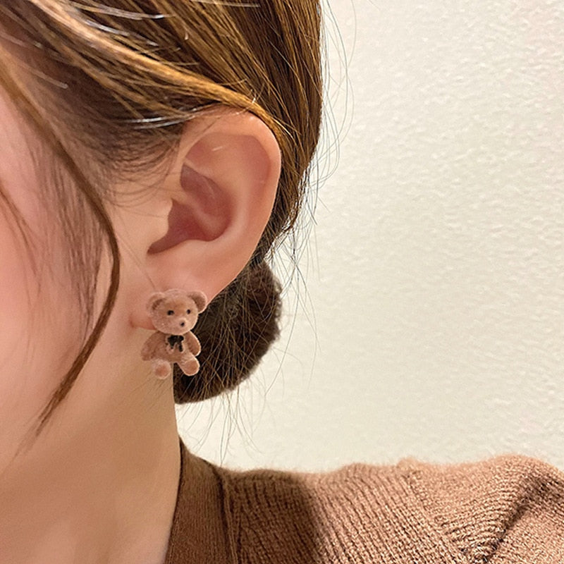 Peris Gems Velvet Rabbit Bear Stud Earrings for Women | Teddy Bear and Rabbit Earrings Velvet Rabbit Bear Stud Earrings for Women Teddy Bear Rabbit SHEIN Amazon Temu
