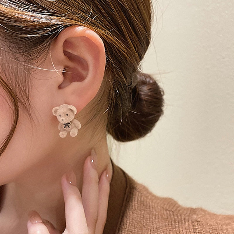 Peris Gems Velvet Rabbit Bear Stud Earrings for Women | Teddy Bear and Rabbit Earrings Velvet Rabbit Bear Stud Earrings for Women Teddy Bear Rabbit SHEIN Amazon Temu