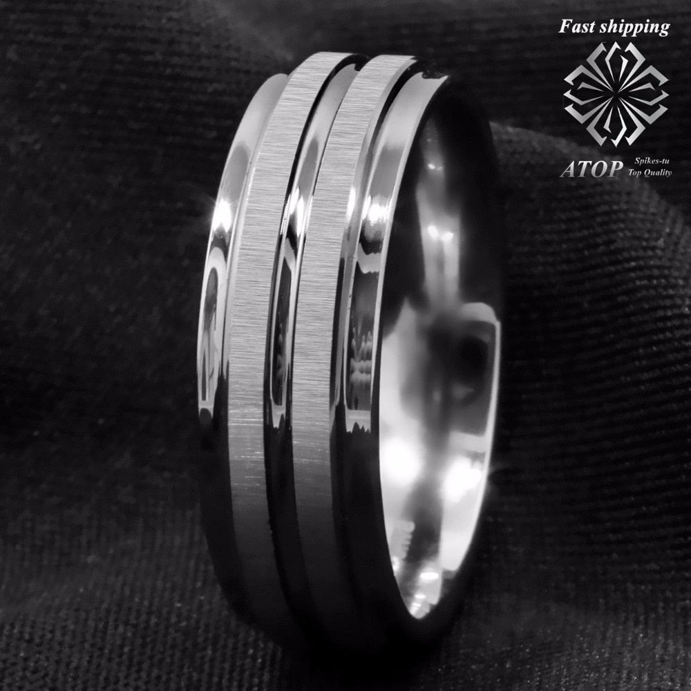 Peris Gems Vertical Silver Meteorite Carbide Rings for Men | Brushed Tungsten Rings Vertical Silver Meteorite Carbide Rings for Men | Brushed SHEIN Amazon Temu