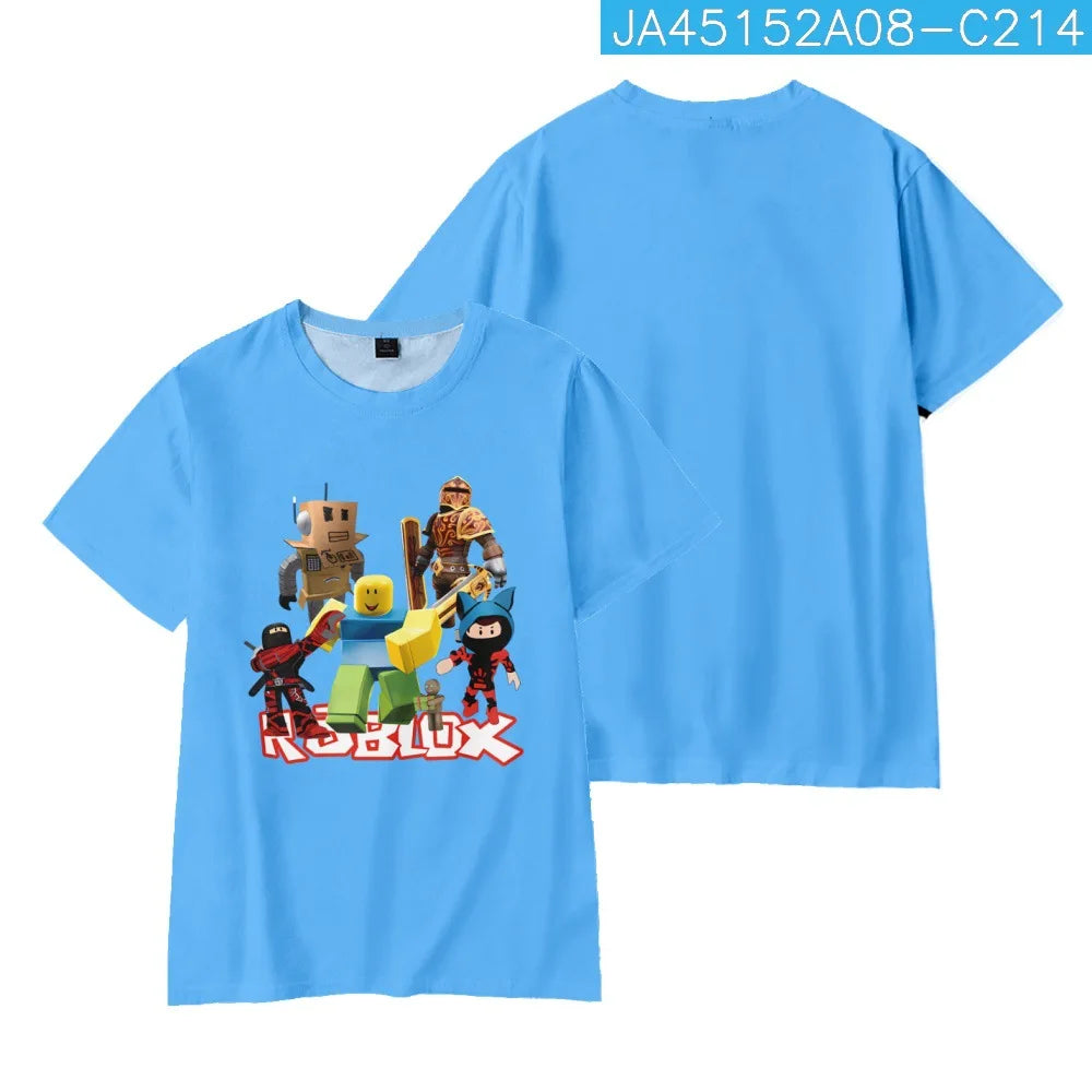 Peris Gems WHITE / 140 2023 Roblox kid T-shirt Boys Game Sports T-shirt Child Cartoon Short sleeve top 3D Printing Casual Street Harajuku Clothes 2023 Roblox kid T-shirt Boys Game Sports T-shirt Child Cartoon Short sleeve top 3D Printing Casual Street Harajuku Clothes SHEIN Amazon Temu