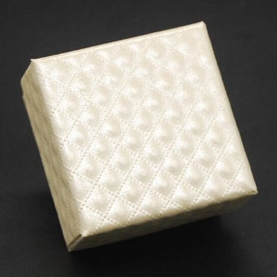 Peris Gems White / 5x5x3cm Quilted Faux Leather Square Jewelry Storage Box | 5x5x3cm Storage Box Quilted Faux Leather Square Jewelry Storage Box |5x5x3cm Box SHEIN Amazon Temu