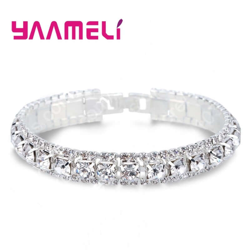 Peris Gems White Austrian Opal Chain-Link Bracelets for Women | Sterling Silver Austrian Opal Chain-Link Bracelets for Women | SHEIN Amazon Temu