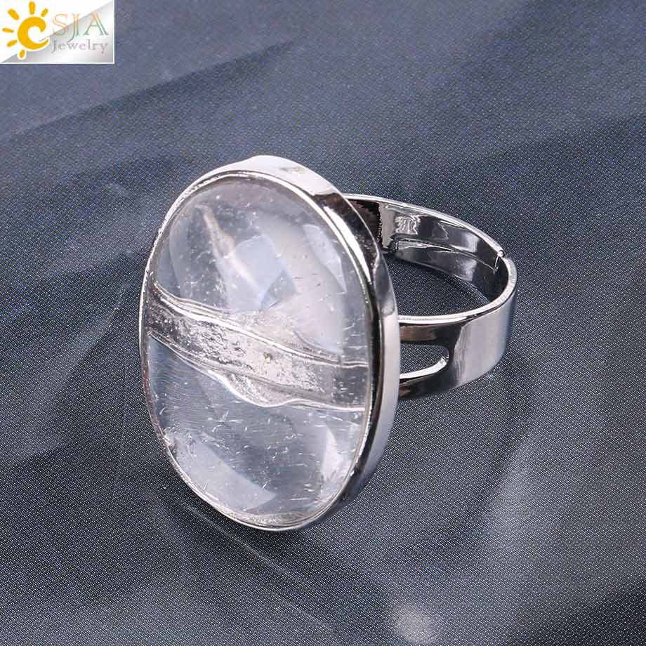 Peris Gems White Crystal Quartz Tiger Eye Lapis Obsidian Rings Unisex SHEIN Amazon Temu