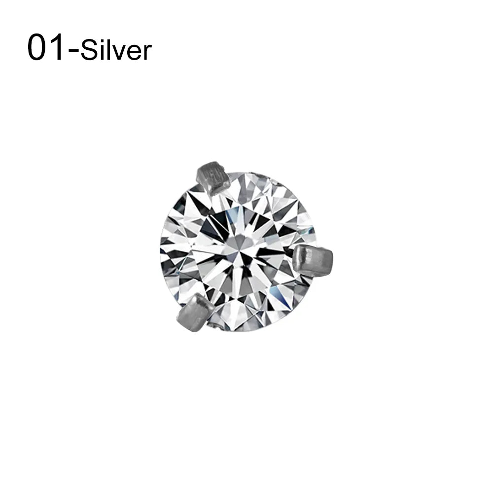 Peris Gems White Diamond Square Stud Earrings for Women SHEIN Amazon Temu