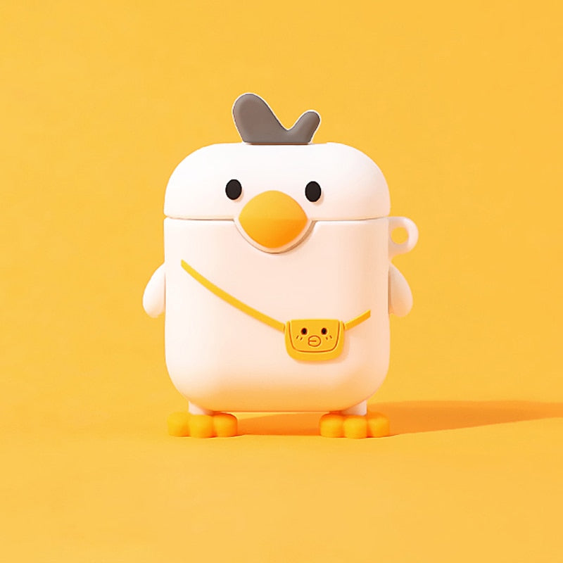 Peris Gems White Duck / for AirPods 1 Japanese Style Lucky Cat Silicone AirPod Pro Protective Case SHEIN Amazon Temu