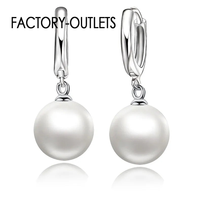 Peris Gems White Earring Pearl 925 Silver Needle Dangle Earrings for Women SHEIN Amazon Temu