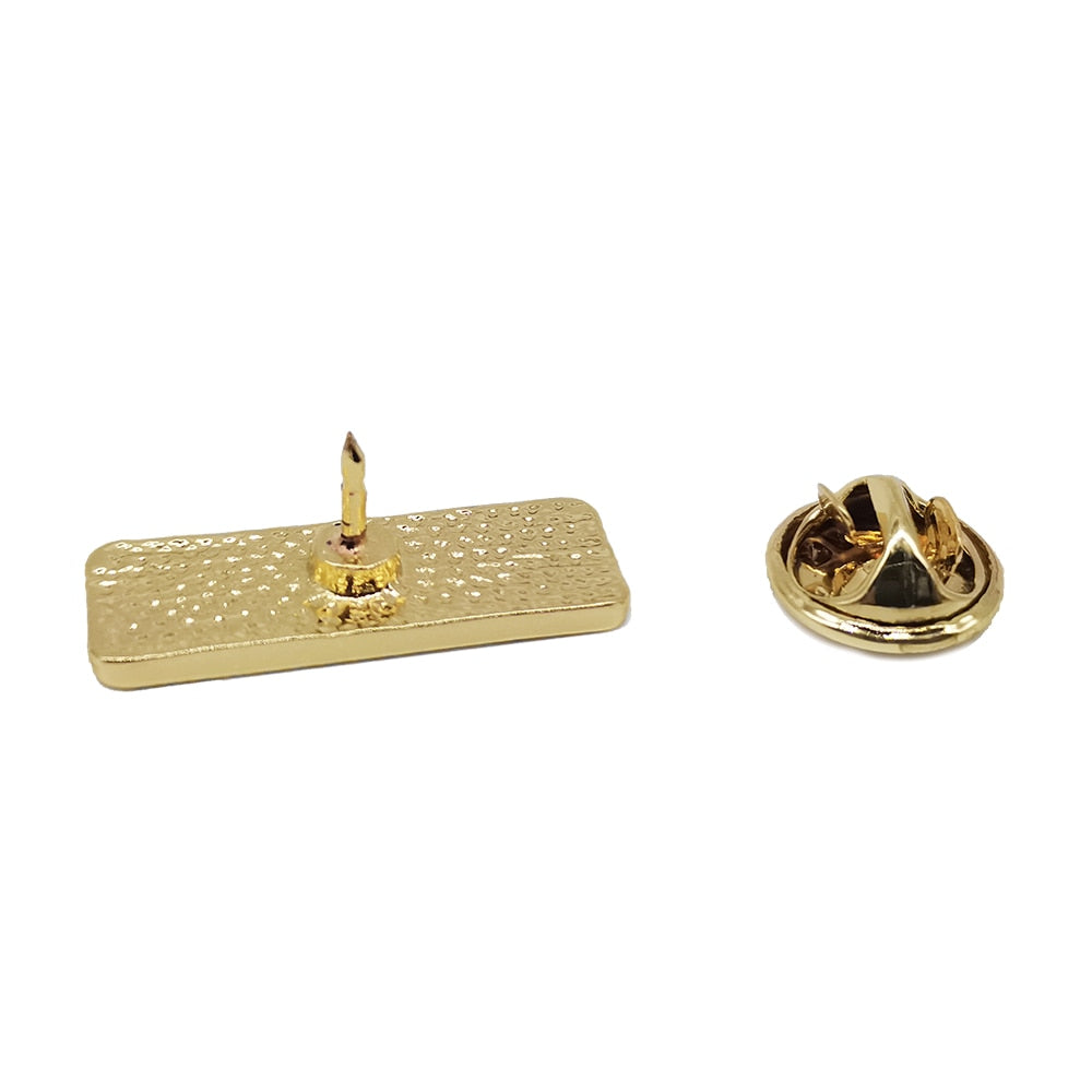 Peris Gems White Enamel 1% Battery Life Gold Badge Lapel Pins SHEIN Amazon Temu