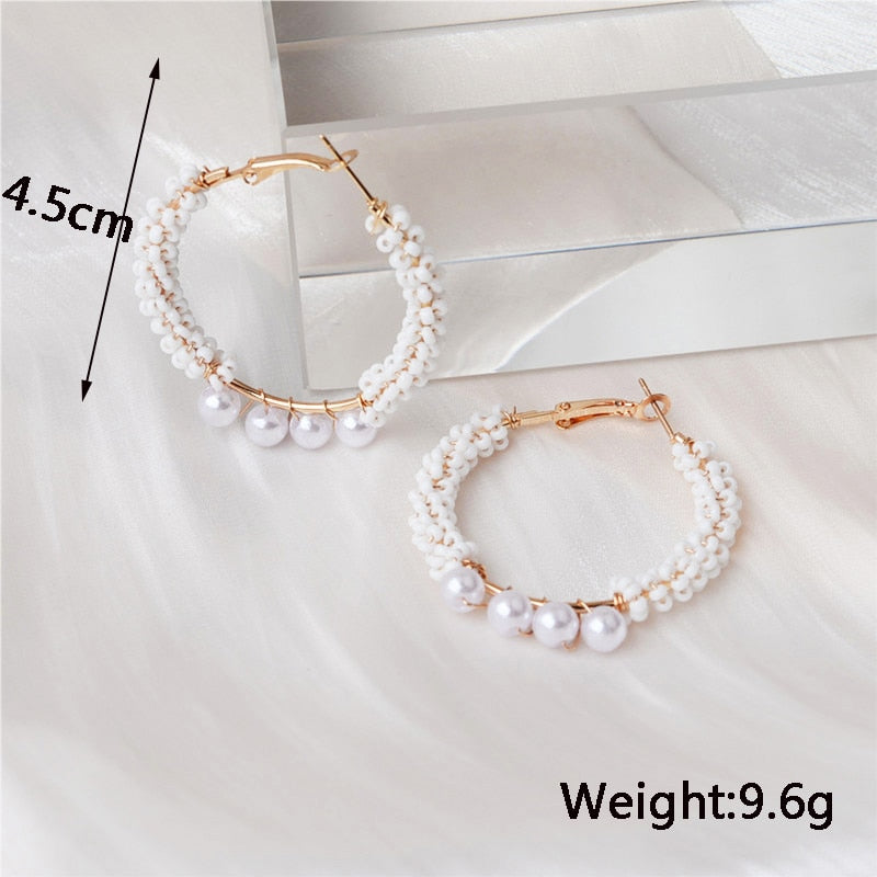 Peris Gems White Flower Pearl Drop Earrings Collection for Women SHEIN Amazon Temu