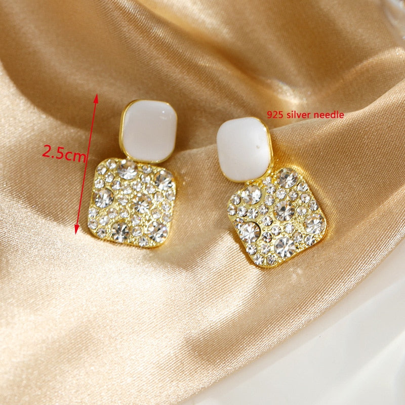 Peris Gems White Flower Pearl Drop Earrings Collection for Women SHEIN Amazon Temu
