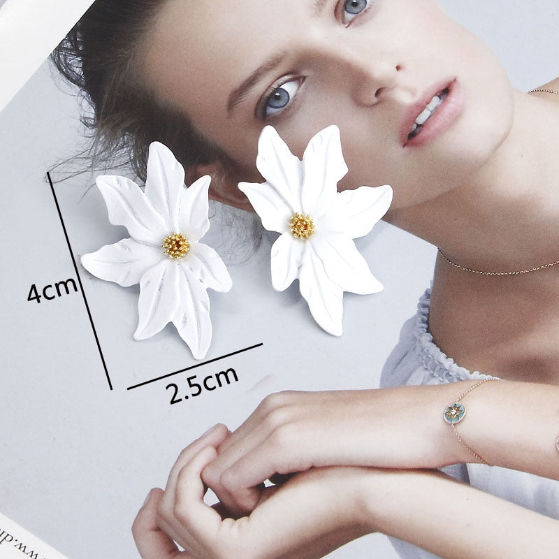 Peris Gems White Flower Pearl Drop Earrings Collection for Women SHEIN Amazon Temu