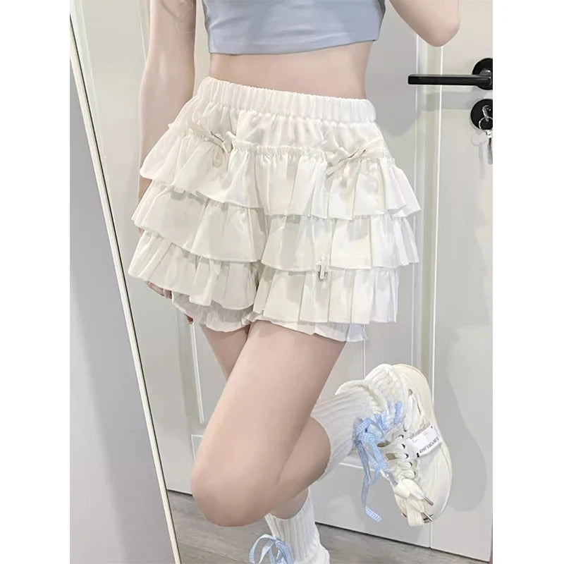 Peris Gems WHITE / L MEXZT Y2K Sweet Ruffles Mini Skirt Women Kawaii Lolita Bow A Line Skirts Harajuku Japanese High Waist Pink White Ball Gown Skirt MEXZT Y2K Sweet Ruffles Mini Skirt Women Kawaii Lolita Bow A Line Skirts Harajuku Japanese High Waist Pink White Ball Gown Skirt SHEIN Amazon Temu