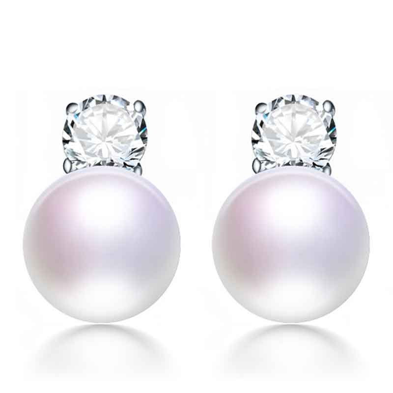 Peris Gems white pearl Pearl Stud Earrings for Women | Diamond Pearl Earrings for Women SHEIN Amazon Temu