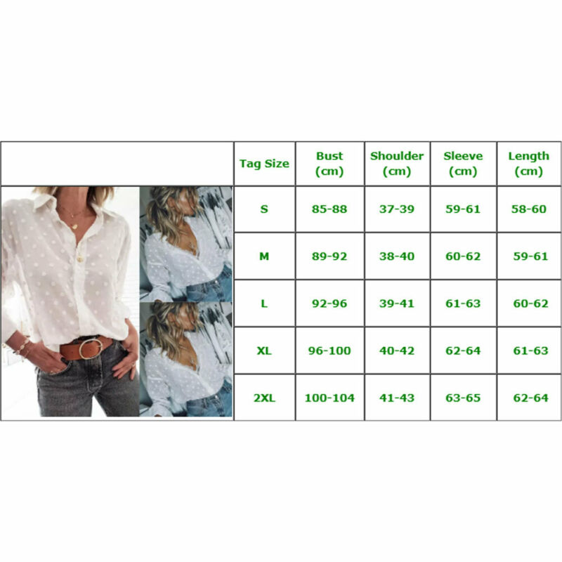Peris Gems White Polka Dot Blouse for Women | Long Sleeve Shirt SHEIN Amazon Temu