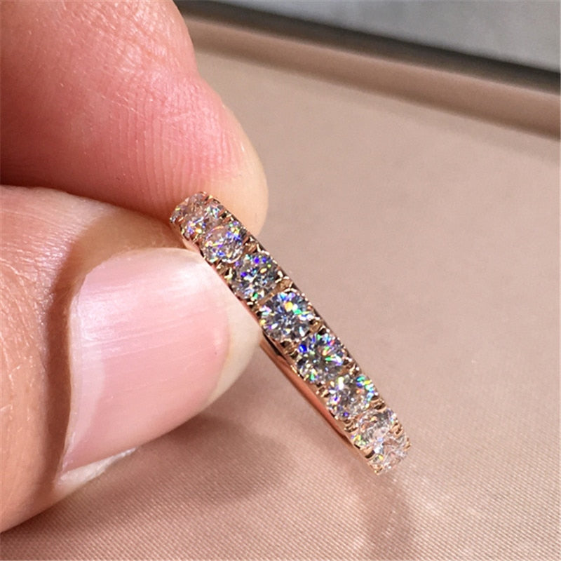 Peris Gems White Silver Cubic Zirconia Bridal Ring SHEIN Amazon Temu