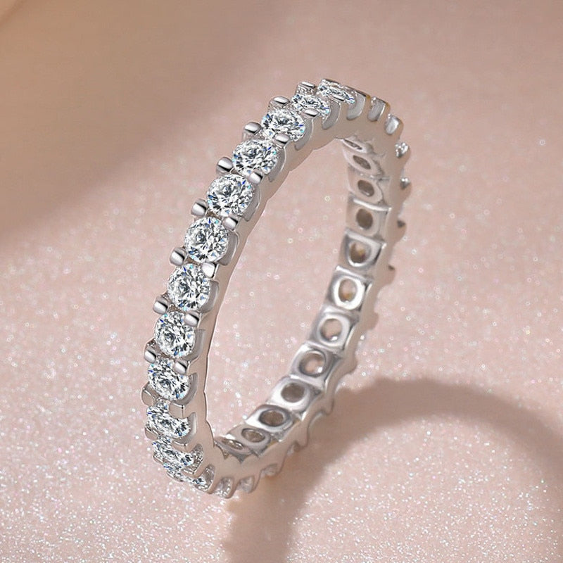 Peris Gems White Silver Cubic Zirconia Bridal Ring SHEIN Amazon Temu