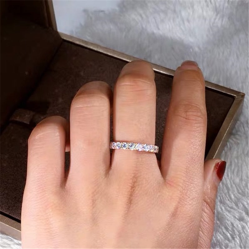 Peris Gems White Silver Cubic Zirconia Bridal Ring SHEIN Amazon Temu