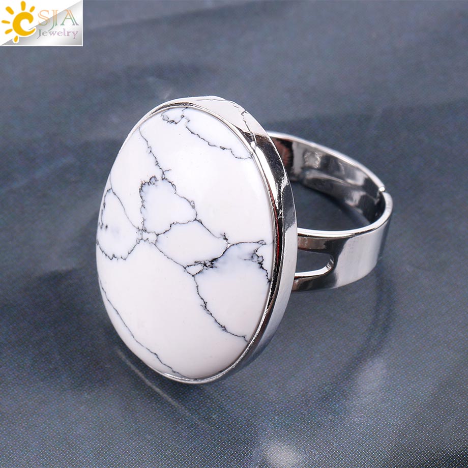 Peris Gems White Turquoise Quartz Tiger Eye Lapis Obsidian Rings Unisex SHEIN Amazon Temu