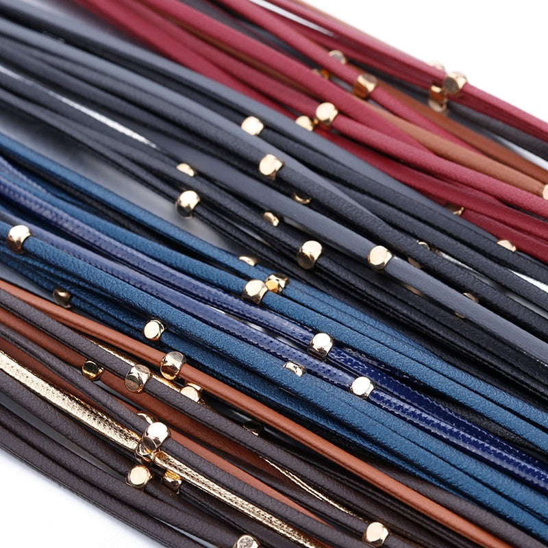 Peris Gems Wide Multilayered Leather Bracelets for Women SHEIN Amazon Temu