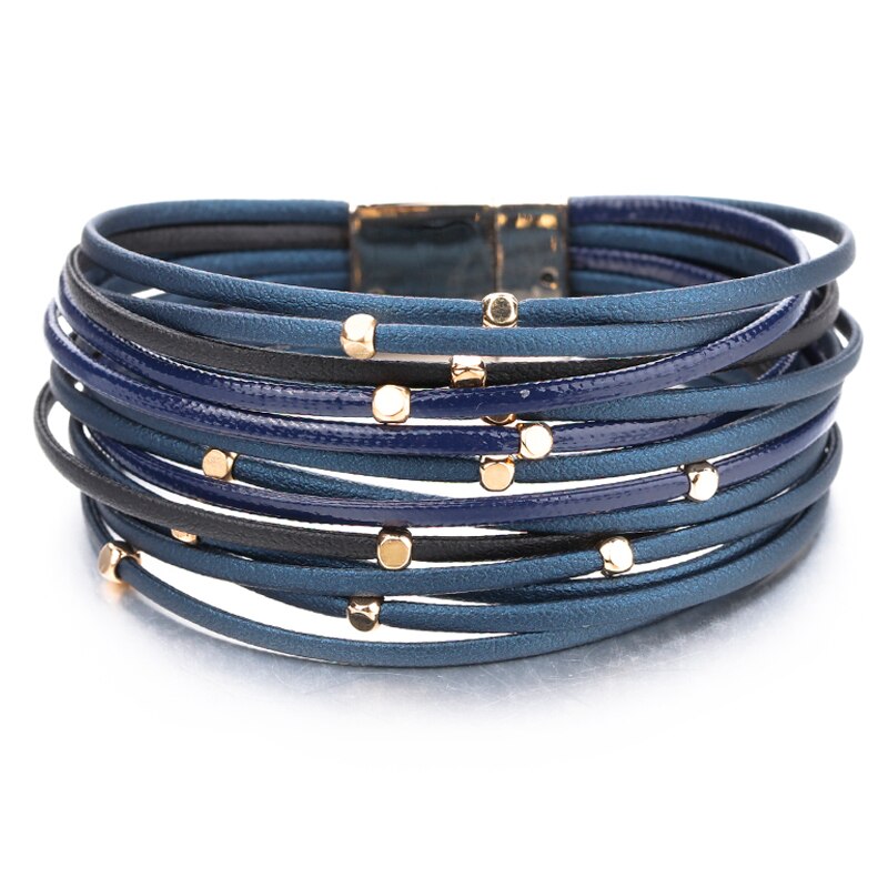 Peris Gems Wide Multilayered Leather Bracelets for Women SHEIN Amazon Temu