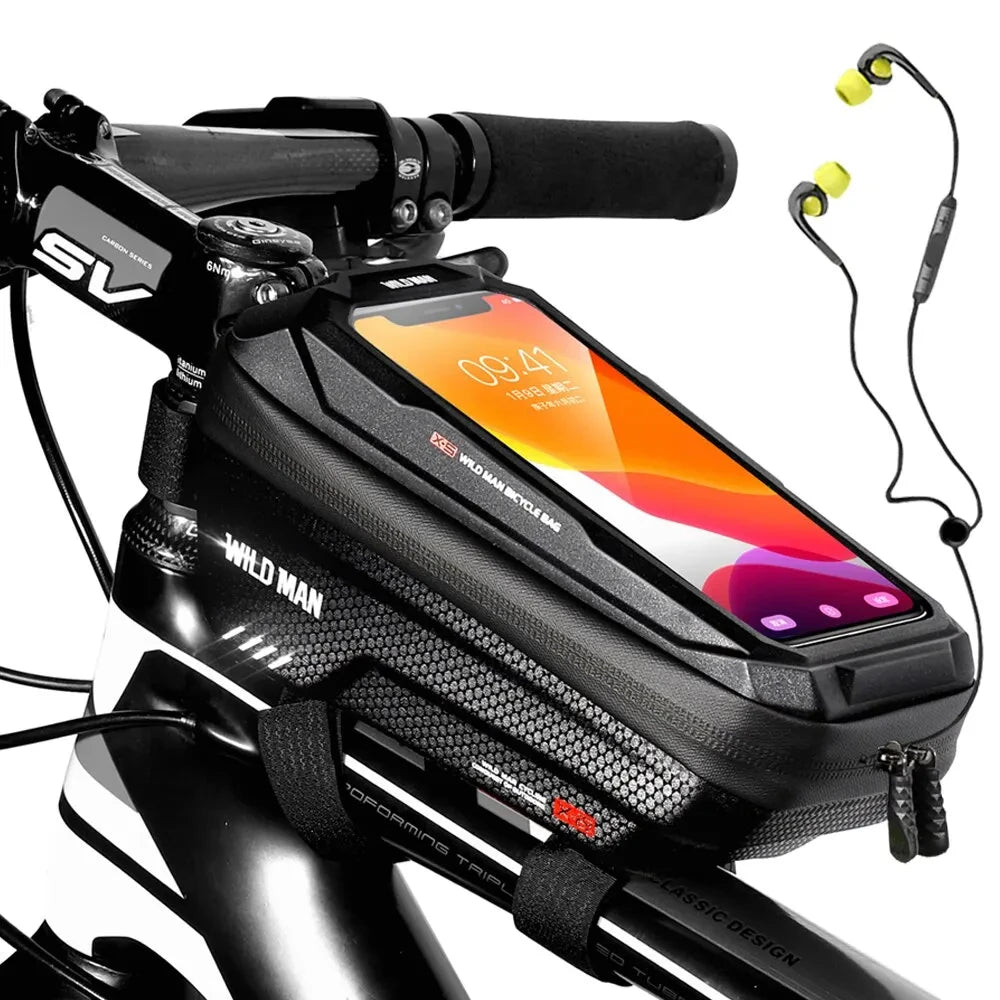 Peris Gems WILD MAN New Bike Bag Frame Front Top Tube Cycling Bag Waterproof 6.6in Phone Case Touchscreen Bag MTB Pack Bicycle Accessories WILD MAN New Bike Bag Frame Front Top Tube Cycling Bag Waterproof 6.6in Phone Case Touchscreen Bag MTB Pack Bicycle Accessories SHEIN Amazon Temu