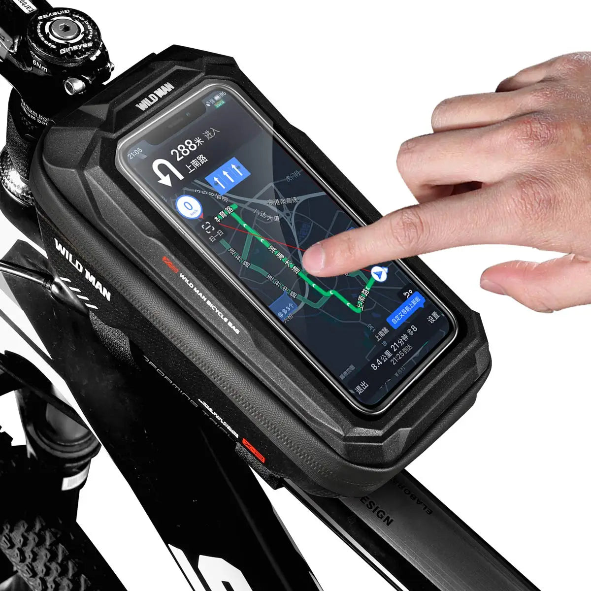 Peris Gems WILD MAN New Bike Bag Frame Front Top Tube Cycling Bag Waterproof 6.6in Phone Case Touchscreen Bag MTB Pack Bicycle Accessories WILD MAN New Bike Bag Frame Front Top Tube Cycling Bag Waterproof 6.6in Phone Case Touchscreen Bag MTB Pack Bicycle Accessories SHEIN Amazon Temu