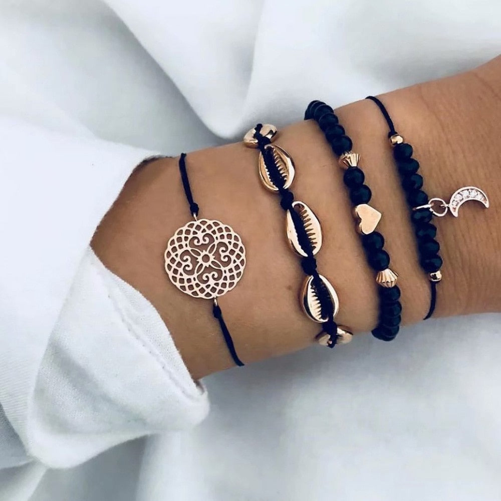Peris Gems Wildcard Set Bohemian Style 5pc Rope Charm Bracelet Sets for Women SHEIN Amazon Temu