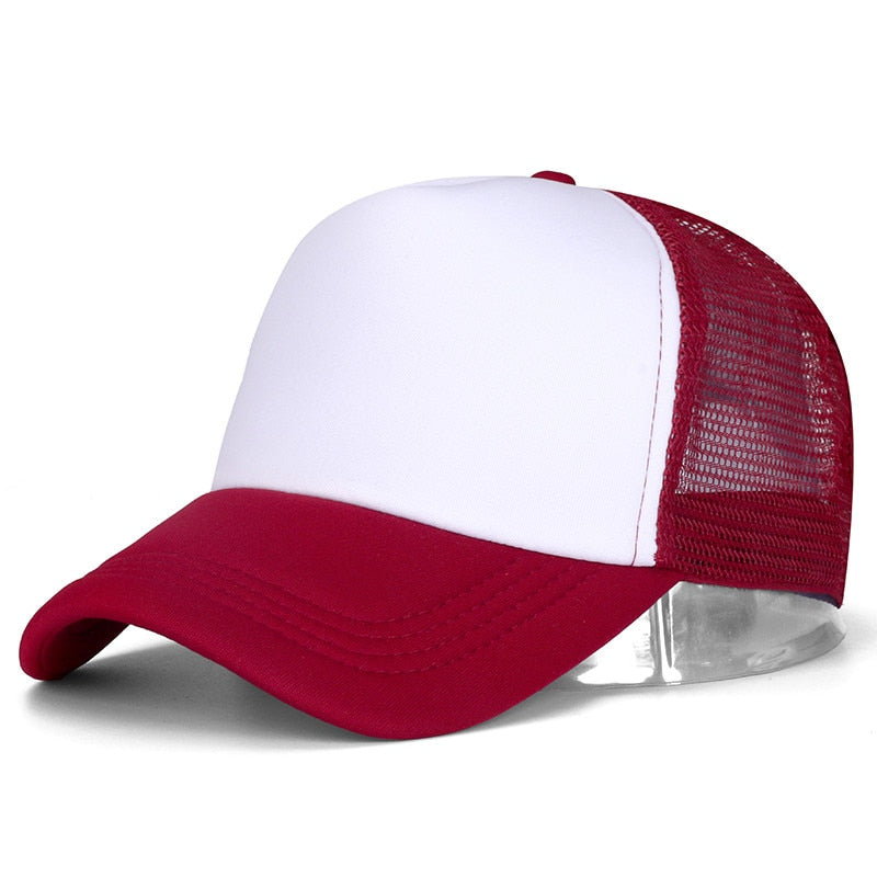 Peris Gems Wine Red White / 54cm-60cm Casual Plain Mesh Baseball Cap Unisex | Adjustable Snapback Hats Casual Plain Mesh Baseball Cap Unisex | Adjustable Hats SHEIN Amazon Temu