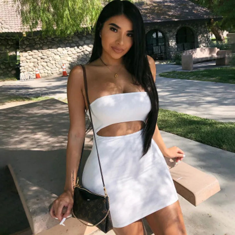Peris Gems Women Sexy Dress Summer Sundress Female Party Dress Casual Hollow bag hip tube top strapless sleeveless slim dress Halter Dress Women Sexy Dress Summer Sundress Female Party Dress Casual Hollow bag hip tube top strapless sleeveless slim dress Halter Dress SHEIN Amazon Temu