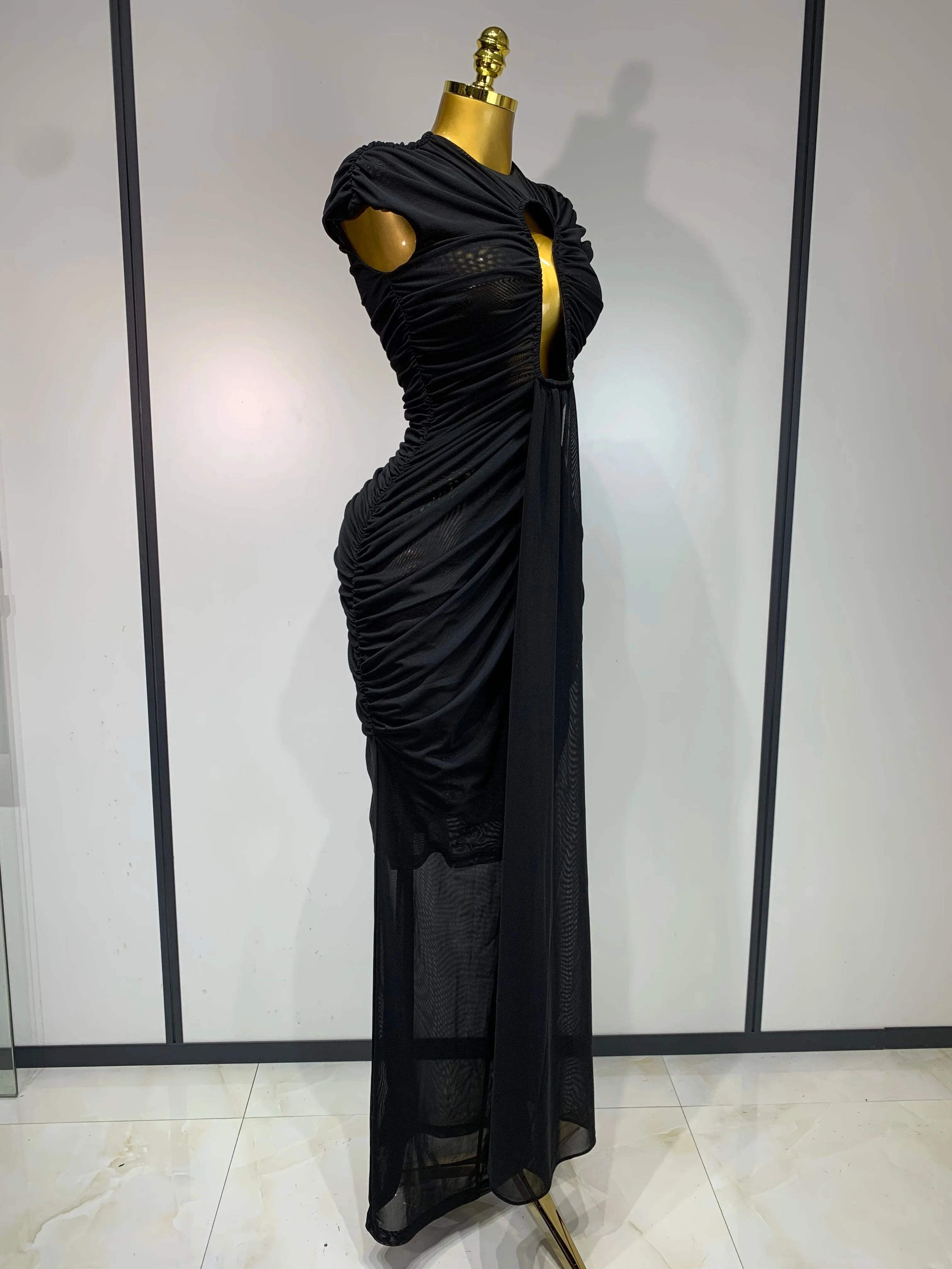 Peris Gems Women Sexy Sleeveless O-Neck Bodycon Mesh Long Dress Hollow Out Celebrate Fashion Show Celebrity Evening Party Club Dress Women Sexy Sleeveless O-Neck Bodycon Mesh Long Dress Hollow Out Celebrate Fashion Show Celebrity Evening Party Club Dress SHEIN Amazon Temu