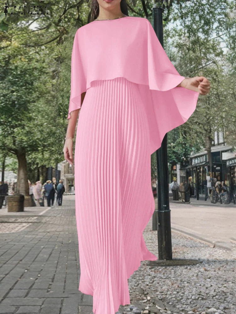 Peris Gems Women Solid Party Work Dress Sets ZANZEA Spring Fashion Poncho Blouse Pleated Sundress 2pcs Outfits Elegant Matching Sets 2025 Women Solid Party Work Dress Sets ZANZEA Spring Fashion Poncho Blouse Pleated Sundress 2pcs Outfits Elegant Matching Sets 2025 SHEIN Amazon Temu