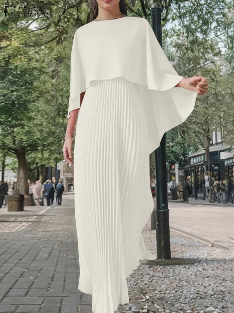 Peris Gems Women Solid Party Work Dress Sets ZANZEA Spring Fashion Poncho Blouse Pleated Sundress 2pcs Outfits Elegant Matching Sets 2025 Women Solid Party Work Dress Sets ZANZEA Spring Fashion Poncho Blouse Pleated Sundress 2pcs Outfits Elegant Matching Sets 2025 SHEIN Amazon Temu