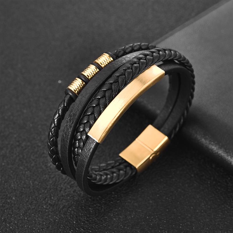 Peris Gems Woven Multilayered Bracelets Unisex | Stainless-Steel Clasp SHEIN Amazon Temu