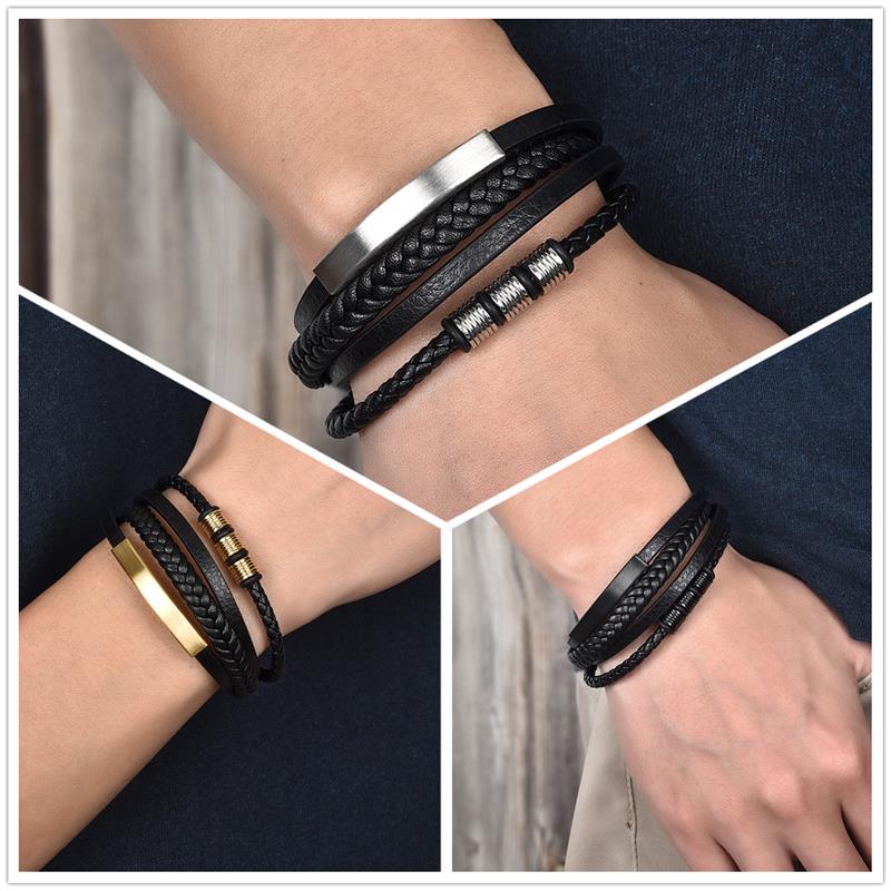 Peris Gems Woven Multilayered Bracelets Unisex | Stainless-Steel Clasp SHEIN Amazon Temu