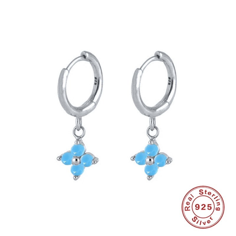 Peris Gems X Gold Diamond Stud Turquoise Hoop Earrings for Women | Sterling Silver Gold Earrings SHEIN Amazon Temu