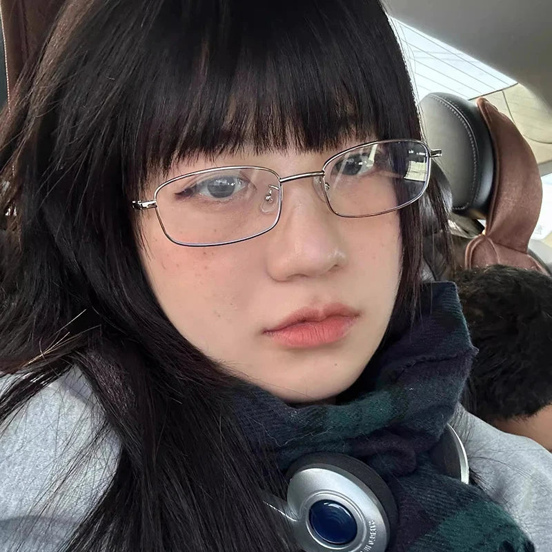 Peris Gems Y2K Harajuku Retro Small Square Frame Glasses for Women Metal Eyeglasses Clear Reading Spectacle Blue Light Blocking Eyewear Y2K Harajuku Retro Small Square Frame Glasses for Women Metal Eyeglasses Clear Reading Spectacle Blue Light Blocking Eyewear SHEIN Amazon Temu