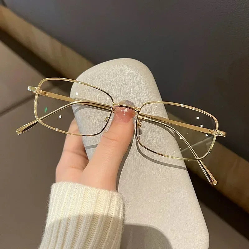 Peris Gems Y2K Harajuku Small Square Frame Glasses Women Retro Metal Eyeglasses Clear Reading Spectacle Blue Light Blocking Eyewear Y2K Harajuku Small Square Frame Glasses Women Retro Metal Eyeglasses Clear Reading Spectacle Blue Light Blocking Eyewear SHEIN Amazon Temu