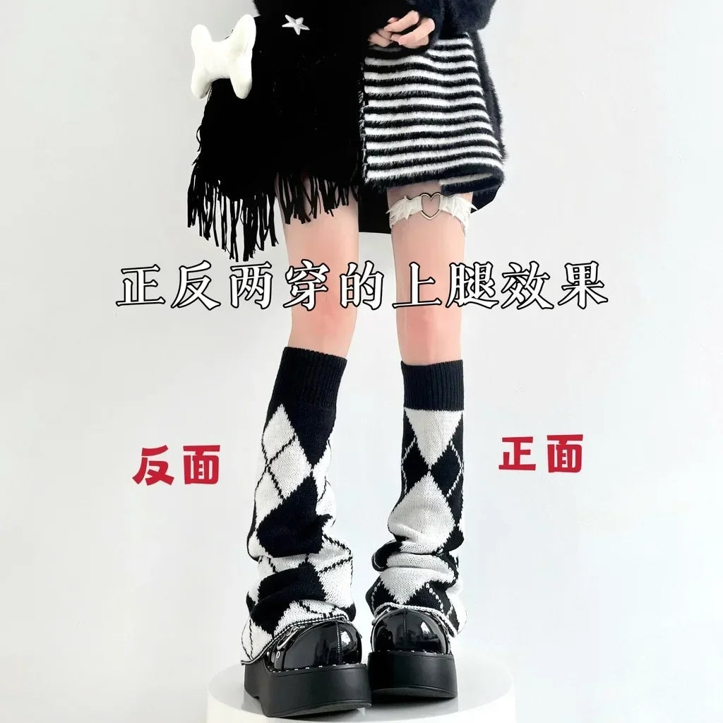 Peris Gems Y2K Punk Knitted Leg Warmers Star Gothic Cross Harajuku Women Heart Two Side Wear Loose Fit Leg Covers Sock JK Thigh High Lolita Y2K Punk Knitted Leg Warmers Star Gothic Cross Harajuku Women Heart Two Side Wear Loose Fit Leg Covers Sock JK Thigh High Lolita SHEIN Amazon Temu