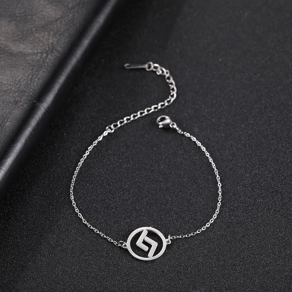 Peris Gems Year / Silver Nordic Viking Rune Charm Stainless Bracelets Unisex SHEIN Amazon Temu