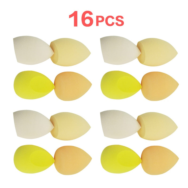 Peris Gems yellow 16pcs Bevel Makeup Sponges | Beauty Cosmetic Makeup Ball SHEIN Amazon Temu