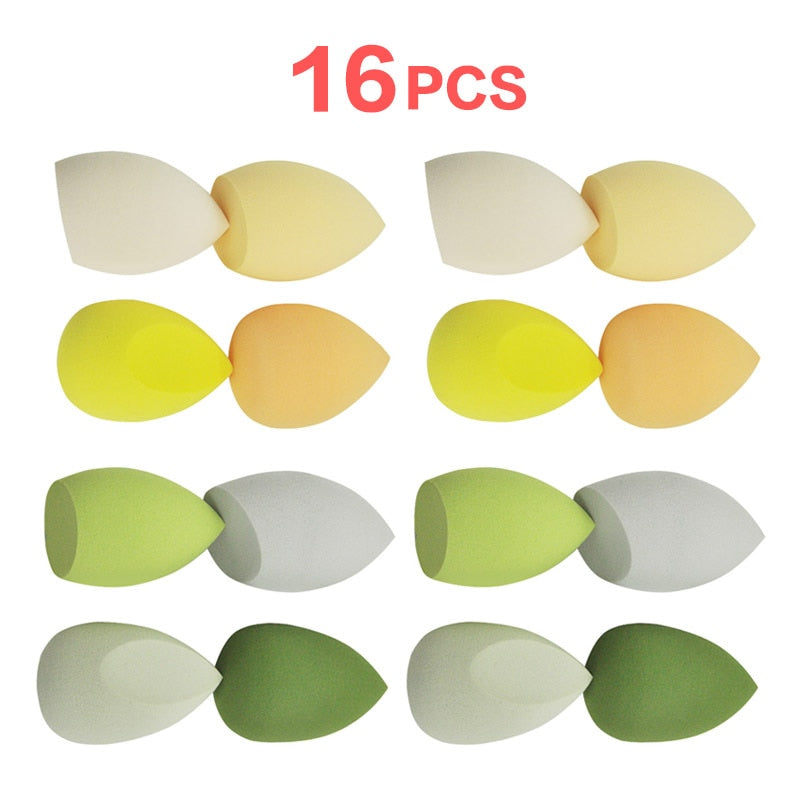 Peris Gems yellow 8p-green 8p Bevel Makeup Sponges | Beauty Cosmetic Makeup Ball SHEIN Amazon Temu
