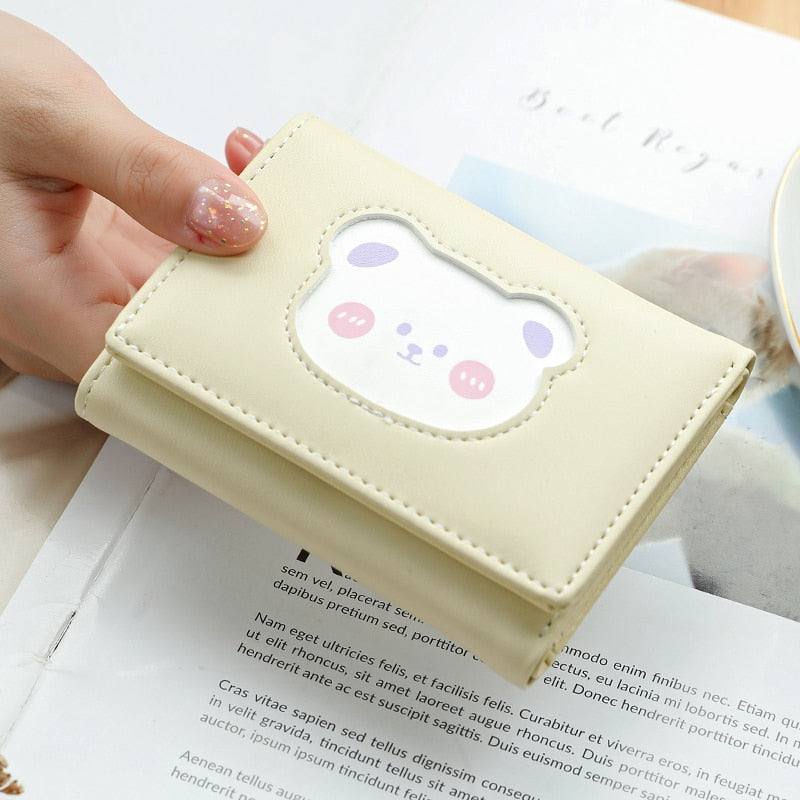 Peris Gems Yellow Cat Cute Animal Art Small Wallet for Women | Short Purse for Females Small Card Holder SHEIN Amazon Temu