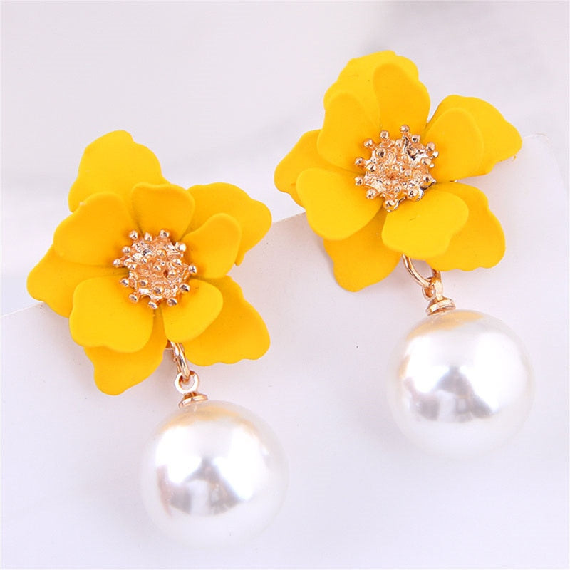 Peris Gems Yellow Drop Earrings for Women | Fruit and Plants Creative Earrings for Women SHEIN Amazon Temu