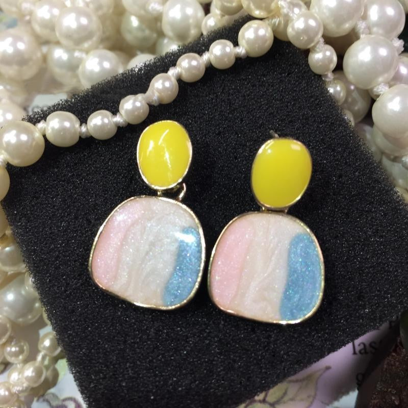 Peris Gems Yellow Drop Earrings for Women | Fruit and Plants Creative Earrings for Women SHEIN Amazon Temu
