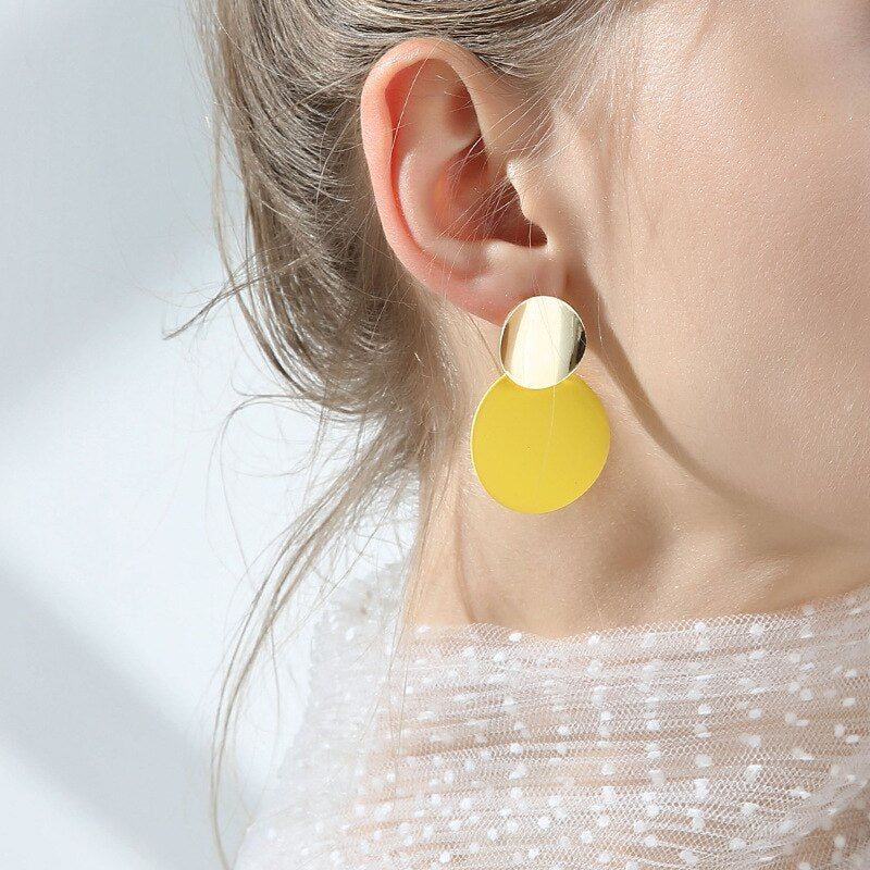 Peris Gems Yellow Drop Earrings for Women | Fruit and Plants Creative Earrings for Women SHEIN Amazon Temu