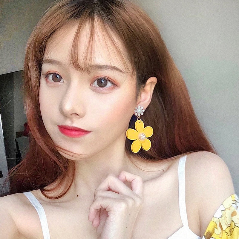 Peris Gems Yellow Drop Earrings for Women | Fruit and Plants Creative Earrings for Women SHEIN Amazon Temu