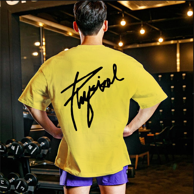 Peris Gems yellow / M Casual Loose T-Shirt for Men | Short Sleeve Graphic Shirt SHEIN Amazon Temu