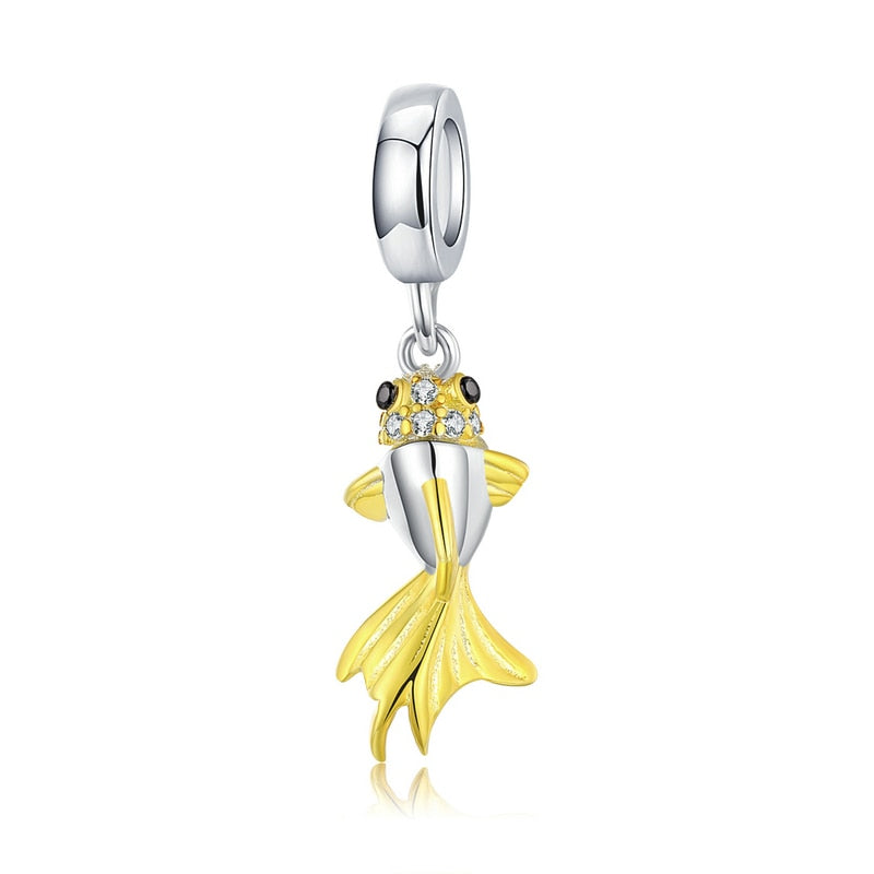 Peris Gems Yellow Sterling Silver Enamel Fish Pendant Charm for Bracelets and Necklace DIY Sterling Silver Enamel Fish Pendant Charm for DIY SHEIN Amazon Temu