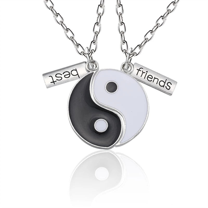 Peris Gems Yin & Yang Alloy Two Petal Necklaces - Harmony Healing Necklaces SHEIN Amazon Temu
