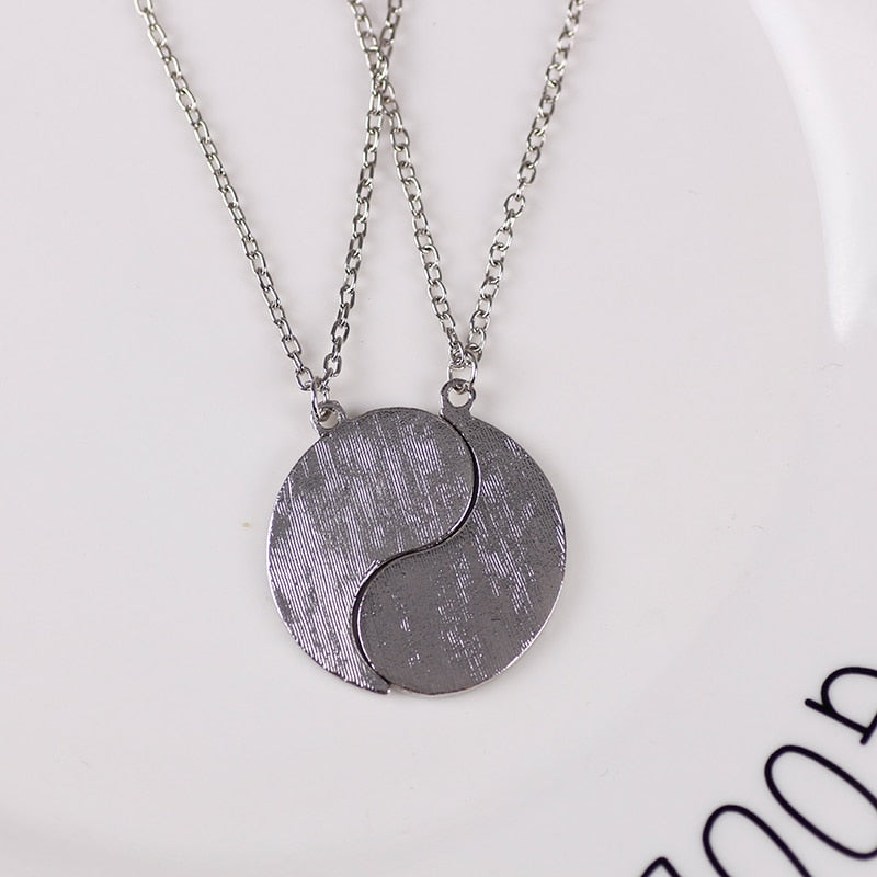 Peris Gems Yin & Yang Alloy Two Petal Necklaces - Harmony Healing Necklaces SHEIN Amazon Temu